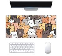VGUEMVGW cat，Craft，Gaming Mouse Pad XL(11.81 * 31.49 inch)，Extended Large Mouse Mat Desk Pad, Stitched Edges,Non-Slip Rubber Base，Keyboard Pad(80cm * 30cm) (13), ZY-2178