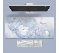 VGUEMVGW Craft，Gaming Mouse Pad XL(11.81 * 31.49 inch)，Extended Large Mouse Mat Desk Pad, Stitched Edges,Non-Slip Rubber Base，Keyboard Pad(80cm * 30cm) (Colored Bubbles), ZY-2305