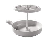 Vgvgaj 18x17cm Bacon Wizard Microwave Crispy Bacon Maker Microwave Bacon Cooker Wizard Bacons Rack Microwaves Barbecue Grill with Silicone Oil Brush and Clip Kitchen Accessories