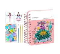 Vgvgaj Art Of Quilting For Girls, Princess Creative Kit With Stickers And Painting | Educational Game For Girls School Travel Airplane Car | Birthday Christmas Party Gift