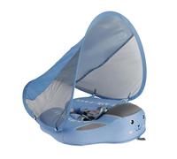 Vgvgaj Baby Swimming Ring with Sun Canopy, Baby Swimming Hoop from 3 to 24 Months, Children's Swimmer with Canopy, UPF50+, Adjustable, Bright Colours, No Turning Over Swimming Pool Accessories