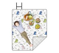 Vgvgaj Picnic Blanket - Waterproof Beach Blanket - Machine Washable Sandproof for Group Activities Usable for Stadium Lawn Music Festival Park Garden