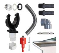 Vgvgaj Rainwater Collection Set, Rainwater Collection System, Rain Barrel Diverter Kit, Efficient Rainwater Diverter, Rain Collection System for Rainwater Collection from the