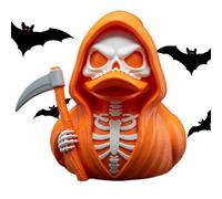 Vgvgaj Skeleton Duck - Figurine Holding a Scythe for Dashboard, Gothic Decor Skeleton Ornament for Home Interior Decoration Library Car Halloween