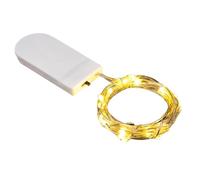 Vgvgaj Small Battery Operated Fairy Lights 1M 10 LEDs Small Fairy Lights LED Festive String Lights Fireflies Silver Wire Waterproof Glowing for Parties Christmas Wedding Party
