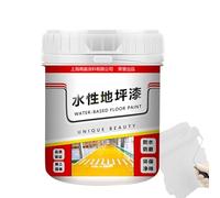 Vgvgaj White Golden Silk Water-based Epoxy Floor Paint Waterproof Epoxy Floor Paint 500 G For Homes Anti-Slip Concrete Floor Paint For Interior Exterior Non-slip Epoxy Paint