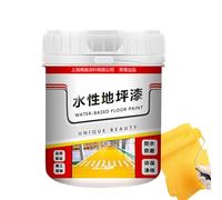 Vgvgaj Yellow Golden Silk Water-based Epoxy Floor Paint Waterproof Epoxy Floor Paint 500 G For Homes Anti-Slip Concrete Floor Paint For Interior Exterior Non-slip Epoxy Paint