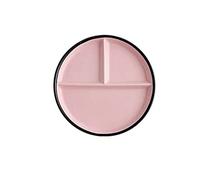 VGVSBG Ceramic Breakfast Plate Nordic Creative round Three Grid Dessert Platesushi Plate Restaurant Tableware/Blue