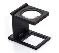 VGVSBG Tools 1 Piece 28MM 10X Folding Linen Tester Mini Pocket Metal Magnifiers Cloth Thread Counter Magnifier Magnifying Glass 9005D Magnifying