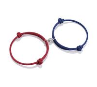 VGWON - Magnetic Bracelets for Couple, Gifts for Boyfriend Girlfriend Lover Men Women Him Her, 2PCS Love Magnet Hand-Woven Rope Matching Bracelets