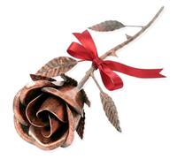 VGYGLS Metal Rose,7 Year Copper for Her/Him/Couples - Romantic Decor for 6th,7th,8th,11th,19th,20th, 22nd Years | for Wife,Girlfriend,Mom | Birthday, Wedding Gifts for Flower Lovers