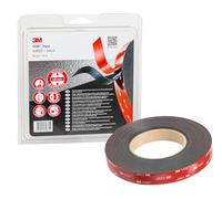 3M VHB 5952F Double Sided Adhesive Tape - Provides adhesion to most powder coated paints, metals, glass, sealed wood, acrylic, polycarbonate and ABS - 19mm x 8m, Thickness 1.6mm, Black (1 Roll)