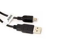 vhbw 1.20 m USB A-Mini-B 5 Pin Data Cable Black Compatible with Beurer BM-58, BC 58