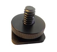 vhbw 1/4 Inch Tripod Screw with Hot Shoe Rail Compatible with Casio SC-30 Camera SLR Camera DSLR, 18 mm Black, Metal