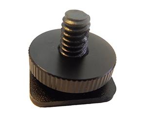 vhbw 1/4 Inch Tripod Screw with Hot Shoe Rail Compatible with Casio SC-30 Camera SLR Camera DSLR, 18 mm Black, Metal