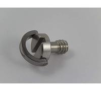 vhbw 1/4" Tripod Mount Screw for Camera, Single-Lens Reflex Camera, DSLR - with Neck Strap Loop, Metal, silver, 15mm