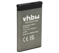 vhbw 1 x Battery Replacement for Nokia BL-5CT for Mobile Phone Smartphone 1200 mAh 3.7 V Li-Ion
