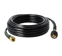 vhbw 10 m Extension Hose Compatible with Kärcher K 2.91 MD T 50, K 2.94 MD, K 2.97 M High-Pressure Cleaner with M22 x 1.5 Threaded Connection, Black
