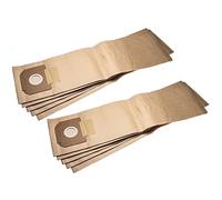 vhbw 10 Paper Dust Bags compatible with Kärcher NT 75,5/1 Tact TE, NT 75,5/1 tact, NT 45/1 Tact, NT 45/1 Tact TE Vacuum Cleaner, 75,5cm x 20cm, brown