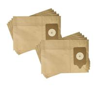vhbw 10 x Replacement Dust Bags for Numatic NVM-1C/2, 604100 for Vacuum Cleaners - 32.6 cm x 23.25 cm Brown