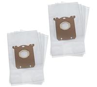 vhbw 10 x Vacuum Cleaner Bags Compatible with AEG AirMax AAM 6100 - 6199 Vacuum Cleaner - Micro Fleece, 28.6 cm x 17 cm, White