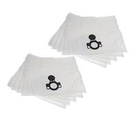 vhbw 10 x Vacuum Cleaner Bags Replacement for Stihl 49015009007, 795711383657 for Vacuum Cleaners, Microfleece, 27 cm x 21.5 cm, White
