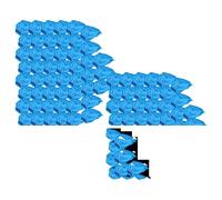 vhbw 100x Filter compatible with Thomas Compact 1620 C, 20 R, 20 S, 20