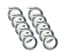 vhbw 10x 3D Embossing Label Tape Compatible with Phomemo E975 Label Printer 3m x 9 mm, White on Black