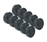 vhbw 10x Activated Carbon Filter compatible with Electrolux EFT690K, EFG695B, EFC690X, EFI691B, EFI692B, EFI691W, EFT690B, EFI692W Extractor Hood