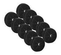 vhbw 10x Activated Carbon Filter compatible with Hotpoint AH61TX-HA, AH61TWH-HA, AH60TWH-HA, AH50TX-HA, AH50.1TX-HA Extractor Hood - 19 cm