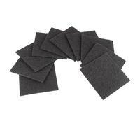 vhbw 10x Activated Carbon Filter for Rubbish Bin, Compost Bin, Litter Tray - 12.5 x 12.5 x 0.5 cm, Cut-to-Size
