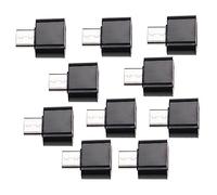 vhbw 10x Adapter USB Type C (m) to USB 3.0 (f) for Smartphone, Tablet, Notebook - Black
