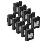 vhbw 10x Battery compatible with Alan Midland GXT-1000, G9, G7 XT PMR LPD, G7 XT PMR, GXT-1050, Atlantic Radio, Walkie-Talkie (700 mAh, 6 V, NiMH)