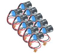 vhbw 10x Battery compatible with Fuji Electric MICREX-SX, MICREX-F CNC Router, CNC Controller (1000 mAh, 3.6 V, Li-MnO2)