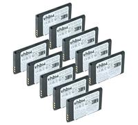 vhbw 10x Battery compatible with Garmin GLO 2 Mobile Phone Smartphone (900 mAh, 3.7 V, Li-Ion)