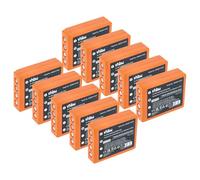 vhbw 10x Battery compatible with HBC Radiomatic Eco, Linus 6, Keynote, Linus 4 Industrial Radio Remote Control (2000 mAh, 3.6 V, NiMH)