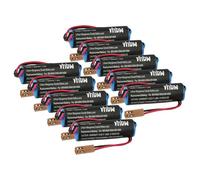 vhbw 10x Battery compatible with Mitsubishi ER6V C4 Measuring Devices (2000 mAh, 3.6 V, Li-MnO2)