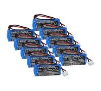 vhbw 10x Battery compatible with Philips Expression MR200 MR Industrial Controller (450 mAh, 3.6 V, Li-MnO2)
