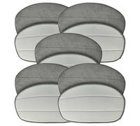 vhbw 10x Cleaning Pad Compatible with Leifheit CleanTenso Hot Spray Steamer, Steam Mop - Microfibre Grey