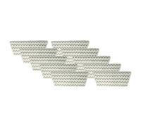 vhbw 10x Cleaning Pad Compatible with Vileda Steam One XXL Hot Spray Steamer, Steam Mop - Microfibre Grey White