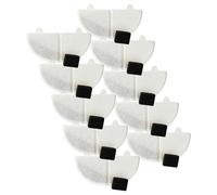 vhbw 10x Filter compatible with HomeRunPet CF2, WF20 Drinking Fountain for Cats, Dogs - Filter Element + Pump Filter