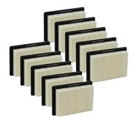 vhbw 10x Flat-Fold Filter G4 compatible with Bosch EasyVac 12 3 603 CD0 000, 8 V LI 3 601 JE3 000, GAS 10, 12 Vacuum Cleaner - Pleated Filter Element