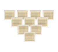 vhbw 10x Flat-Fold Filter H11 compatible with Hilti C 75-1-22, VC 5-A22, VC 75-1-A22, VC 2D-22, VC 5-22 Vacuum Cleaner - Pleated Filter Element