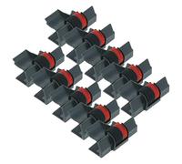 vhbw 10x Ink Roller Black-Red compatible with Olympia CPD-430, CPD435, CPD-440 Cash Register, Calculator