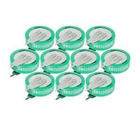 vhbw 10x NiMH replacement button cell battery tab type 1/V80H 2 pins 80mAh 1.2V suitable for model building batteries, solar lights etc.