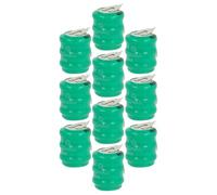 vhbw 10x NiMH replacement button cell battery tab type 3/V80H 2 pins 80mAh 3.6V suitable for model building batteries, solar lights etc.