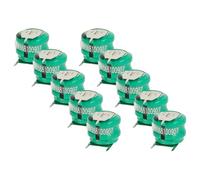 vhbw 10x NiMH replacement button cell battery tab type V80H 3 pins 80mAh 2.4V suitable for model building batteries, solar lights etc.