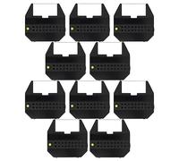 vhbw 10x Ribbon Cartridge Compatible with IBM 55550 Dot Matrix, Receipt Printer Typewriter - Black Ink Ribbon