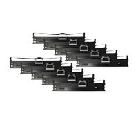 vhbw 10x Ribbon Cartridge Compatible with OKI Microline ML-6100, ML-6300 Dot Matrix, Receipt Printer - Black Ink Ribbon