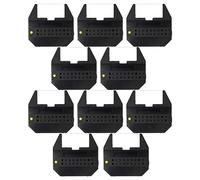 vhbw 10x Ribbon Cartridge Compatible with Olivetti Compact 90, 95 Dot Matrix, Receipt Printer Typewriter - Black Ink Ribbon